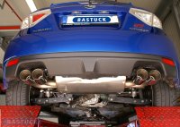 Bastuck Rear silencer with double tailpipes 2 x Ø 90 mm (with RACE Look) LH + RH - 08+ Subaru Impreza WRX STI Hatchback