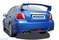 Bastuck Rear silencer with double tailpipes 2 x Ø 85 (with RACE Look) RH right side - 11+ Subaru Impreza WRX STI Saloon