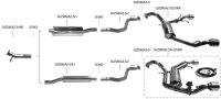 Bastuck Endschalldämpfer mit Einfach-Endrohr im RACE-Look 1 x Ø 100 mm LH + RH ohne Abgasklappe - 18+ Suzuki Swift AZ Sport