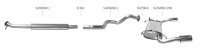 Bastuck Rear silencer with single tailpipe 1x Ø 90 mm rear pipe LH+RH - 10+ Suzuki Swift NZ Sport