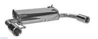 Bastuck Rear silencer with single tailpipe 2 x Ø...