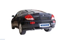 Bastuck Rear silencer with single tailpipe 1x Ø 100 mm (Race design) Rear silencer LH - 01+ Hyundai Coupé GK