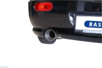 Bastuck Rear silencer with single tailpipe 1x Ø 100 mm (Race design) Rear silencer LH - 01+ Hyundai Coupé GK