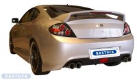 Bastuck Rear silencer with single tailpipe 1x Ø 100 mm (Race design) Rear silencer LH - 01+ Hyundai Coupé GK