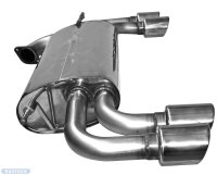 Bastuck Rear silencer with double tailpipes LH + RH 2 x...