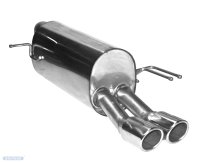 Bastuck Rear silencer with double S-pipe RH Ø...