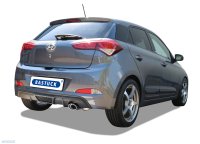 Bastuck Rear silencer with single tailpipe 1x Oval 120x80 mm (only for vehicles with rear apron cutout) - Hyundai i20 GB incl. Sport