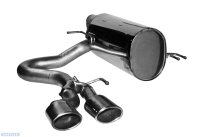 Bastuck Rear silencer with double tailpipes, 2 x oval 105...