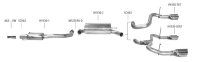 Bastuck Doppel-Endrohr RH 2 x Ø 76 mm, 20° schräg geschnitten  - Hyundai i30 FD/FDH