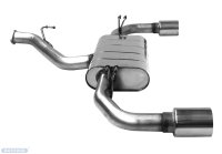 Bastuck Rear silencer with single exit 1 x Ø 100 mm LH + RH (RACE look) - Hyundai i30 GDH 1.6 Turbo