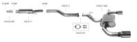 Bastuck Rear silencer with single exit 1 x Ø 100 mm LH + RH (RACE look) - Hyundai i30 GDH 1.6 Turbo