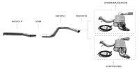 Bastuck Endschalldämpfer mit Doppel-Endrohr 2x Ø 90 mm, (im RACE Look), 30° schräg geschnitten ohne Abgasklappe - 20+ Hyundai i30 PD 1.5 T-GDI (ohne Fastback)