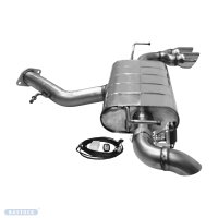 Bastuck Rear silencer with double tailpipe 2 x Ø...