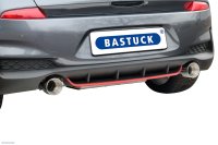 Bastuck Endschalldämpfer mit Einfach-Endrohr 1x Ø100 mm LH+RH, gerade (im RACE Look) mit Abgasklappe - 17+ Hyundai i30(N) PD 2.0 T-GDI