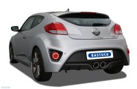 Bastuck Rear silencer with double central exit 2 x Ø 54 mm for original rear valance exit - Hyundai Veloster FS 1.6T (+ Euro 6)