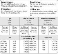 Bastuck Verbindungsrohr hinten - Audi A3 8V 1.2 TSI (Fahrzeuge mit Verbundlenkerachse) / Seat Leon 5F (+1.2/1.6 Diesel) / VW Golf 7 1.0/1.2/1.4 Turbo (ohne 103 KW/110 KW) / Diesel