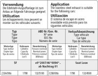 Bastuck Endschalldämpfer mit Doppel-Endrohr LH, 2 x Ø 76 mm, mit Lippe, 20° schräg geschnitten - Seat Leon 5F / VW Golf 7 1.0/1.2/1.4/1.8 Turbo / Diesel