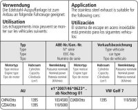 Bastuck Endschalldämpfer mit Doppel-Endrohr LH, 2 x Ø 76 mm, mit Lippe, 20° schräg geschnitten - Seat Leon 5F / VW Golf 7 1.0/1.2/1.4/1.8 Turbo / Diesel