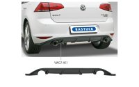 Bastuck Rear valance insert with cut out for 2 x single tailpipes, black matt, ready to paint - VW Golf 7 1.0/1.2/1.4 Turbo / Diesel