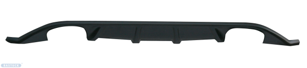 Bastuck Heckschürzen-Einsatz, mit Auschnitt für 2 x Doppel-Endrohr, Schwarz matt, lackierfähig - VW Golf 7 1.0/1.2/1.4T/2.0 + Diesel