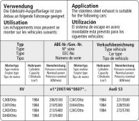 Bastuck Tube replacing catalyst - Audi A3/S3 8V 1.4 TSI (w/o CPTA/Otto, CZEA/Otto) / 1.8 TSI / Seat Leon 5F (+(ST) Cupra R) / Skoda Octavia 5E RS / 17+ VW Arteon 3H TSI 4Motion / VW Golf 7 GTI/R / 15+ VW Passat B8 2.0TSI 4Motion