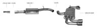 Bastuck Rear silencer with double tailpipe LH + RH 2 x...