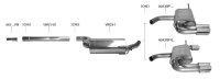 Bastuck Rear silencer with double tailpipes 2 x Ø...