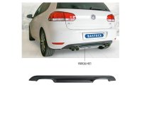 Bastuck Rear valance insert, with cut out for 2 x double tailpipes, black matt, ready to paint - VW Golf 6 (1,4 59 KW + 1,6lFSI 75 KW / + Turbo / w/o 2.0T + Diesel)