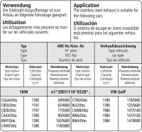 Bastuck Endschalldämpfer mit Doppel-Endrohr 2 x Ø 76 mm, 20 ° schräg geschnitten - Skoda Octavia 1Z Turbo (+RS) / VW Golf 6 Variant Turbo / Jetta 1KM (+ 16 Turbo)