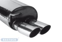 Bastuck Rear silencer with double tailpipes 2 x Ø...