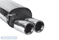 Bastuck Rear silencer with double tailpipes 2 x Ø...