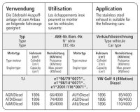 Bastuck Vorschalldämpfer - Audi A3/S3 8L Quattro (+Diesel) / Audi TT 8N Quattro inkl. 3.2 V6 / 99-05 Seat Leon 1M (1.8T 4WD / Diesel / V6) / VW Bora 4-Motion / Golf 4 (VR6) 4-Motion / Diesel