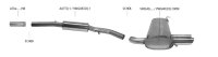 Bastuck Front silencer - VW Golf 4 R32