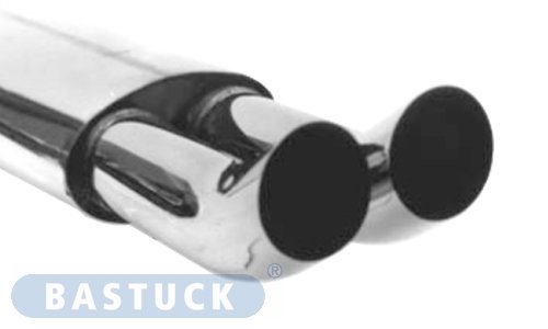 Bastuck Rear silencer with double tailpipes DTM 2 x Ø 76 mm - VW Golf 3 Variant / Vento