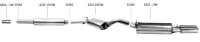 Bastuck Rear silencer with single tailpipe oval 153 x 95...