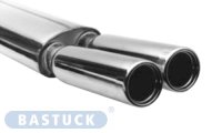 Bastuck Rear silencer with double tailpipes 2 x Ø 76 mm - VW Golf 2 (w/o Synchro)