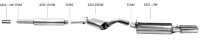 Bastuck Rear silencer with double tailpipes 2 x Ø 76 mm - VW Golf 2 (w/o Synchro)