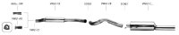 Bastuck Front silencer - 84+ VW Golf 1 Cabrio / 81-92 VW...