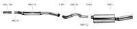 Bastuck Rear silencer with single tailpipe 1 x Ø...