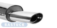 Bastuck Endschalldämpfer mit Einfach-Endrohr oval 153 x 95 mm - 79-84 VW Golf 1 (+Cabrio) / 74-81 VW Scirocco 1