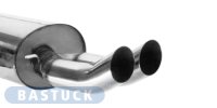 Bastuck Rear silencer with single tailpipe DTM 2 x...