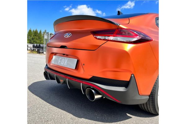 FOX Tailpipes fits to original final silencer - 160x130 Typ 38 right/left - Hyundai i30N Fastback Facelift