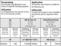 Bastuck Endschalldämpfer mit 2x Ausgang Ø 57 mm RH für R-Line Heckschürze mit offener Blende - 17+ VW Arteon 3H TSI / 15+ VW Passat B8 TSI FWD/4Motion