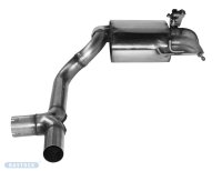 Bastuck Rear silencers pair with 2x tailpipes Ø 63 mm 90° LH+RH for series rear apron, with covered tailpipe trim with valve control - 17+ VW Arteon 3H TSI / 15+ VW Passat B8 TSI FWD/4Motion