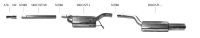 Bastuck Rear silencer with double tailpipes 2 x Ø 76 mm with inward curl, 20° cut - Skoda Octavia 1Z Turbo (+RS) / VW Golf 6 Variant Turbo / Jetta 1KM (+ 16 Turbo)