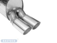 Bastuck Rear silencer with double tailpipes 2 x Ø 76 mm - Seat Arosa / VW Lupo