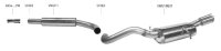 Bastuck Rear silencer with double tailpipes 2 x Ø 63 mm (Center exit) - Seat Arosa / VW Lupo