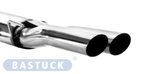 Bastuck Rear silencer with double tailpipes 2 x Ø 76 mm - VW Passat 3 (+Variant Typ 35i)