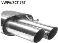 Bastuck Rear silencer with double tailpipes 2 x Ø...