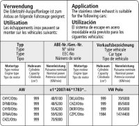 Bastuck Vorschalldämpfer - 18+ Audi A1 GB Sportback / 17+ Seat Ibiza 6F (KJ) FR / VW Polo 6 AW (+GTI)